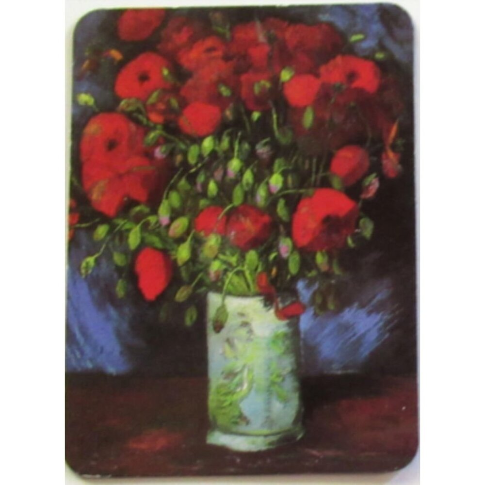 Fridge Magnet "Vase with Red Poppies" by Vincent van Gogh